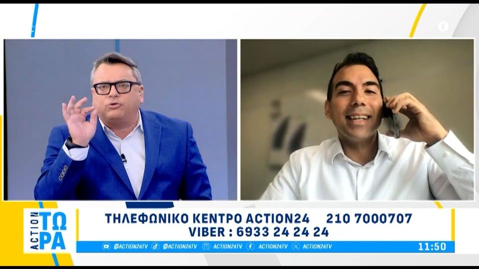 Ένας πανικός έγινε στη σημερινή εκπομπή του Action 24 όταν ο δημοσιογράφος Νίκος Υποφάντης βγήκε εκτός εα